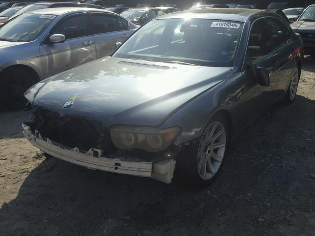 WBAGL63422DP55859 - 2002 BMW 745 I TEAL photo 2