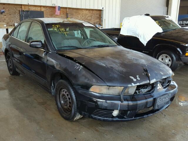 4A3AA46GX2E155493 - 2002 MITSUBISHI GALANT BLACK photo 1