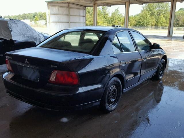 4A3AA46GX2E155493 - 2002 MITSUBISHI GALANT BLACK photo 4