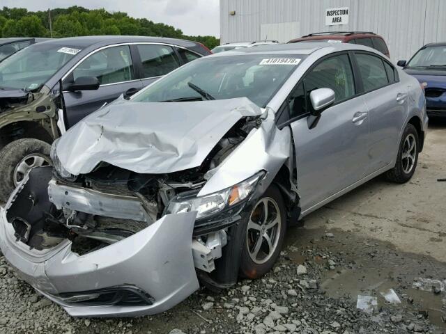 19XFB2F71FE215973 - 2015 HONDA CIVIC SE SILVER photo 2