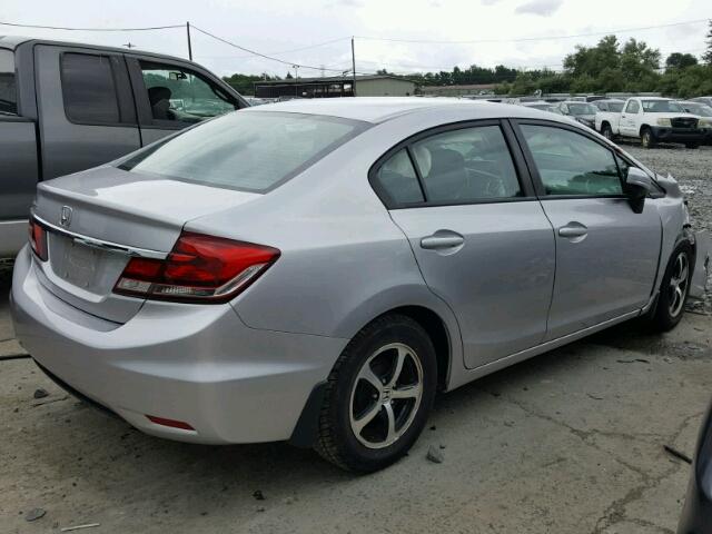 19XFB2F71FE215973 - 2015 HONDA CIVIC SE SILVER photo 4