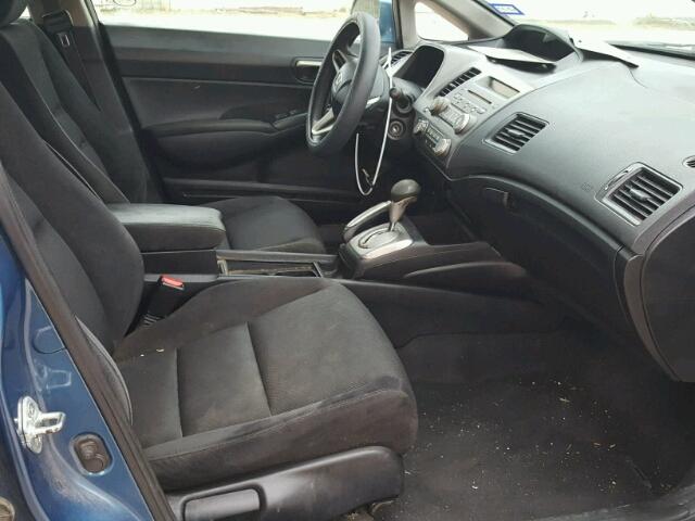 2HGFA1F69AH511309 - 2010 HONDA CIVIC BLUE photo 5