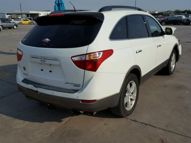 KM8NU4CCXAU131918 - 2010 HYUNDAI VERACRUZ G WHITE photo 4