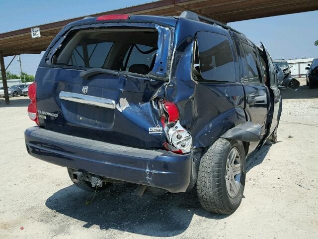 1D4HB58D65F556807 - 2005 DODGE DURANGO LI BLUE photo 4