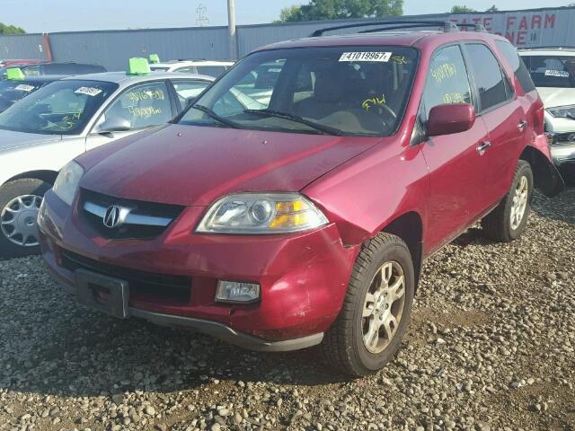 2HNYD18615H523515 - 2005 ACURA MDX MAROON photo 2