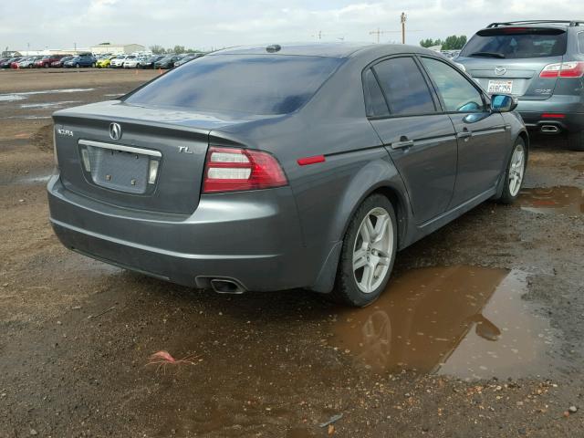 19UUA66248A008135 - 2008 ACURA TL GRAY photo 4