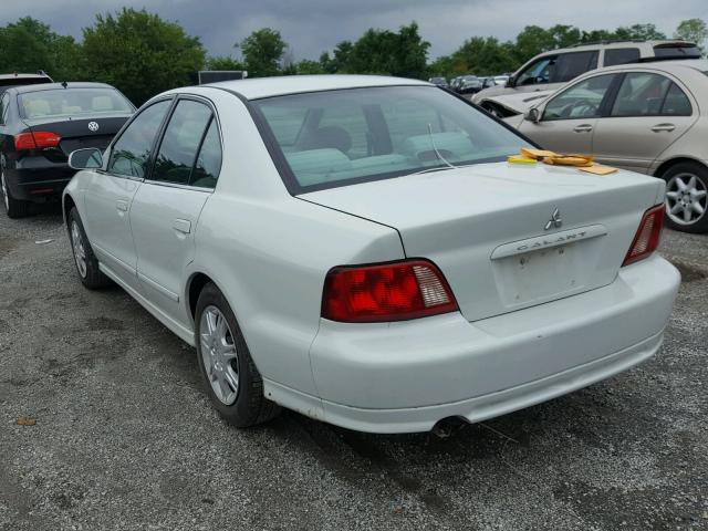 4A3AA46G92E103627 - 2002 MITSUBISHI GALANT ES WHITE photo 3