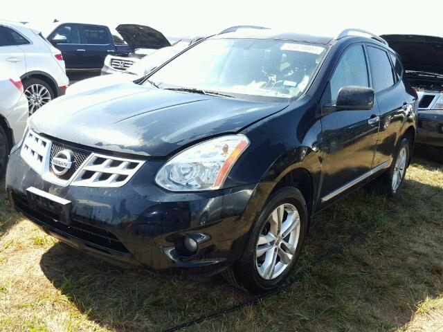 JN8AS5MT3CW602560 - 2012 NISSAN ROGUE BLACK photo 2