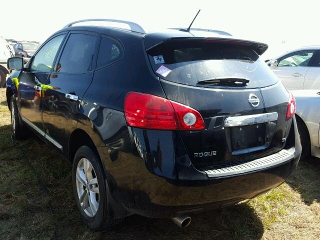 JN8AS5MT3CW602560 - 2012 NISSAN ROGUE BLACK photo 3