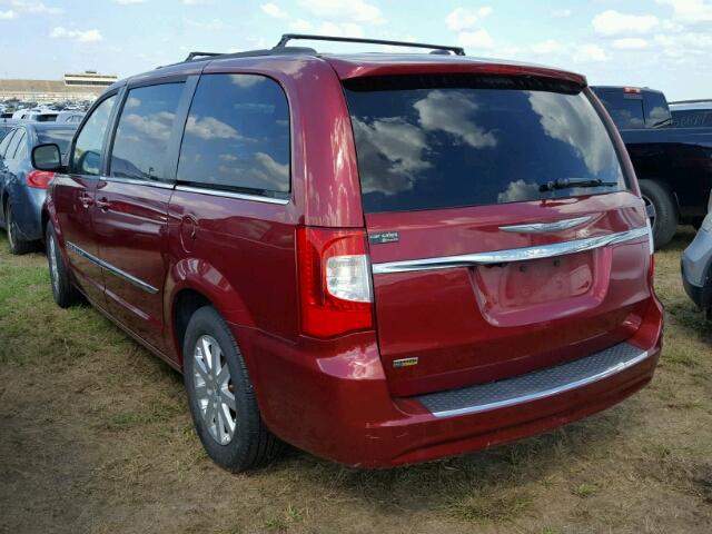 2C4RC1BG9ER157702 - 2014 CHRYSLER TOWN & COU MAROON photo 3