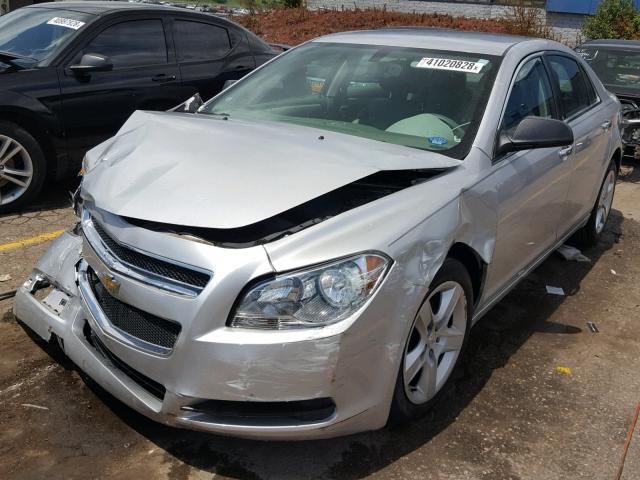 1G1ZB5E11BF307296 - 2011 CHEVROLET MALIBU LS ვერცხლისფერი ფოტო 2