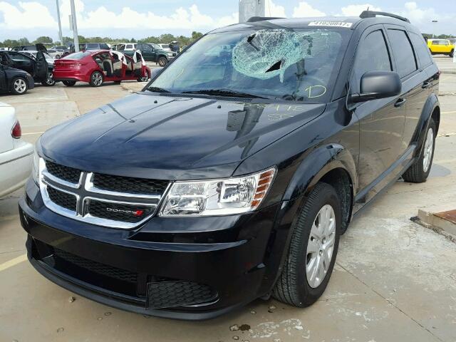 3C4PDCAB6ET217986 - 2014 DODGE JOURNEY BLACK photo 2