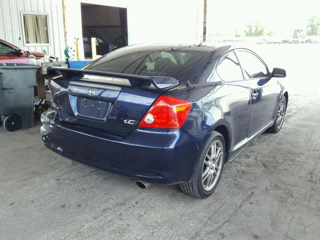 JTKDE177870190872 - 2007 TOYOTA SCION TC BLUE photo 4