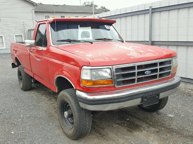 1FTHF36M9NNA63508 - 1992 FORD F350 RED photo 1