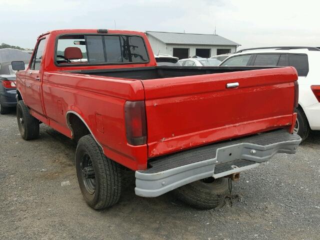 1FTHF36M9NNA63508 - 1992 FORD F350 RED photo 3