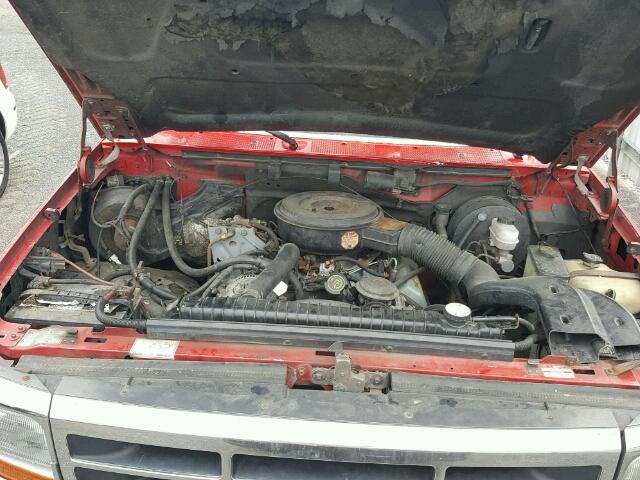 1FTHF36M9NNA63508 - 1992 FORD F350 RED photo 7