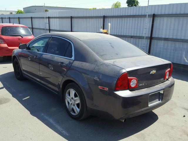 1G1ZC5E05A4158180 - 2010 CHEVROLET MALIBU 1LT GRAY photo 3