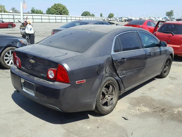 1G1ZC5E05A4158180 - 2010 CHEVROLET MALIBU 1LT GRAY photo 4