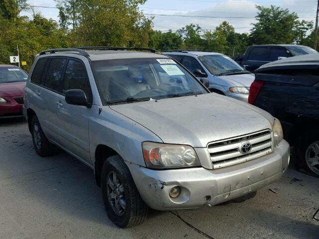 JTEEP21A940059232 - 2004 TOYOTA HIGHLANDER GRAY photo 1