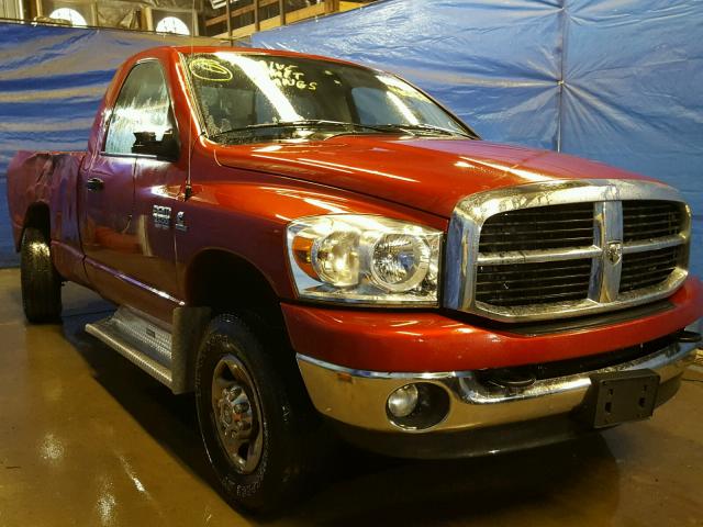 3D7KS26C67G735450 - 2007 DODGE RAM 2500 S RED photo 1