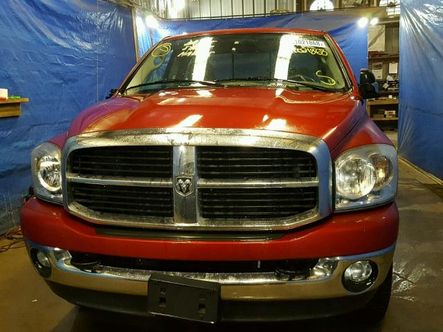 3D7KS26C67G735450 - 2007 DODGE RAM 2500 S RED photo 9