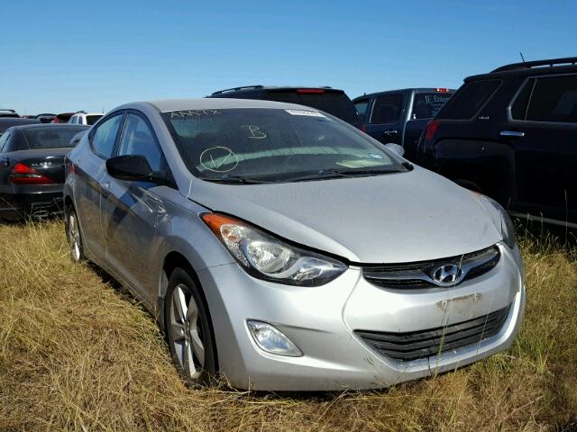 KMHDH4AE0DU571347 - 2013 HYUNDAI ELANTRA SILVER photo 1