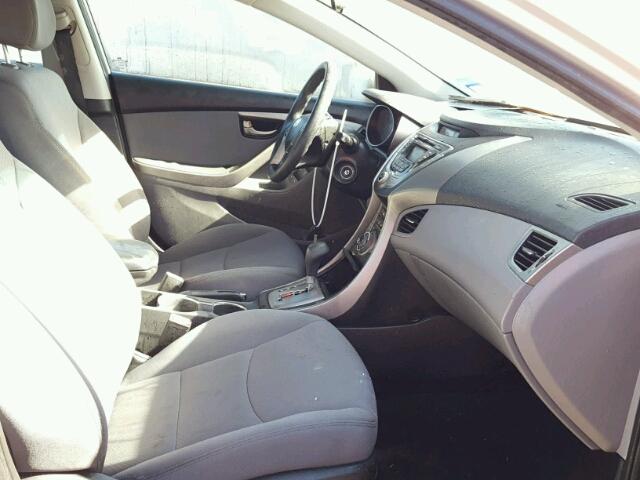 KMHDH4AE0DU571347 - 2013 HYUNDAI ELANTRA SILVER photo 5