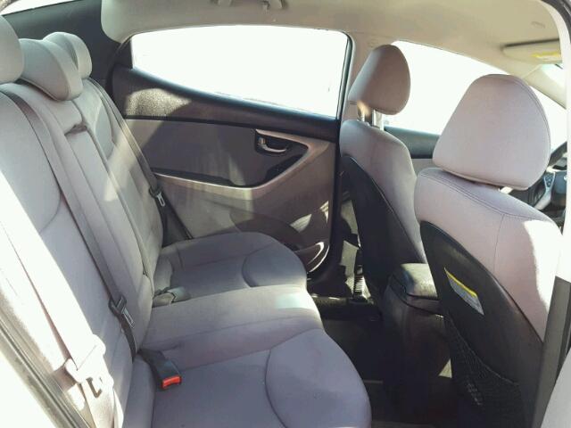 KMHDH4AE0DU571347 - 2013 HYUNDAI ELANTRA SILVER photo 6