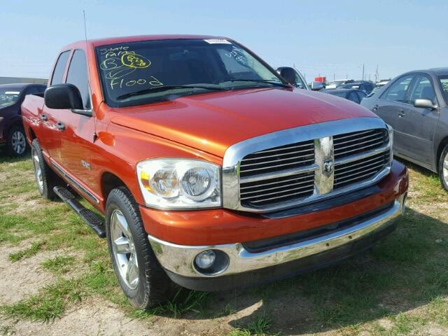 1D7HA18N78S630626 - 2008 DODGE RAM 1500 ORANGE photo 1