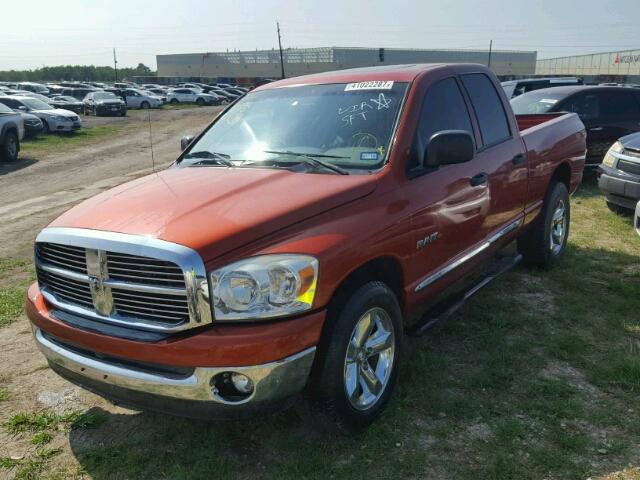 1D7HA18N78S630626 - 2008 DODGE RAM 1500 ORANGE photo 2