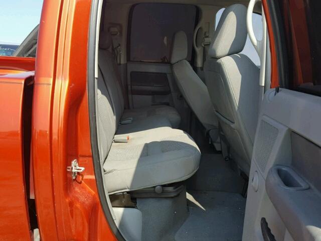 1D7HA18N78S630626 - 2008 DODGE RAM 1500 ORANGE photo 6