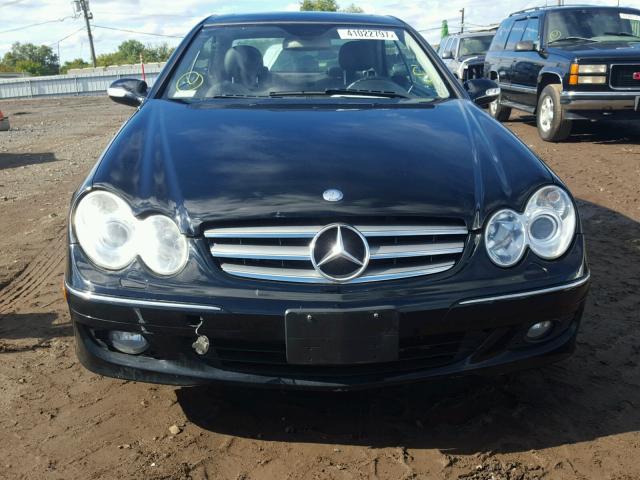 WDBTJ56J66F196831 - 2006 MERCEDES-BENZ CLK 350 BLACK photo 9