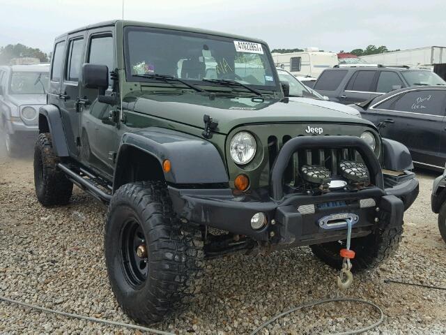 1J4GA39108L568357 - 2008 JEEP WRANGLER U GREEN photo 1