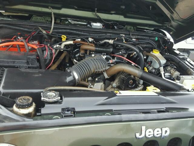 1J4GA39108L568357 - 2008 JEEP WRANGLER U GREEN photo 7