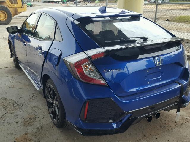 SHHFK7G41JU226300 - 2018 HONDA CIVIC SPOR BLUE photo 3