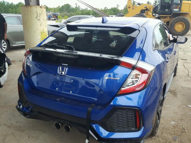 SHHFK7G41JU226300 - 2018 HONDA CIVIC SPOR BLUE photo 4
