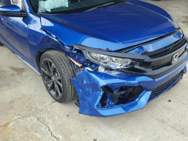SHHFK7G41JU226300 - 2018 HONDA CIVIC SPOR BLUE photo 9