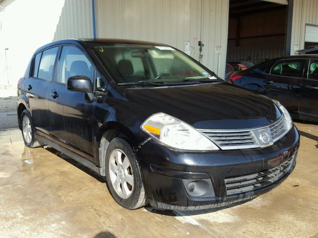 3N1BC13E27L459723 - 2007 NISSAN VERSA S BLACK photo 1