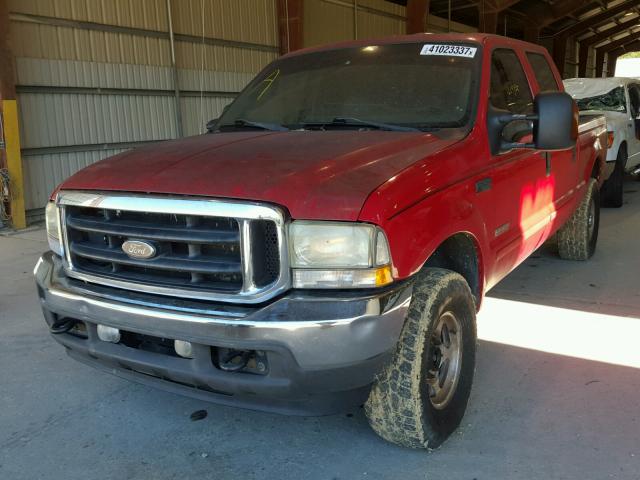 1FTNW21P84ED86011 - 2004 FORD F250 SUPER RED photo 2