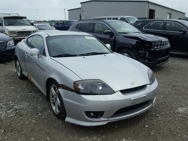 KMHHN65F15U168553 - 2005 HYUNDAI TIBURON GT GRAY photo 1