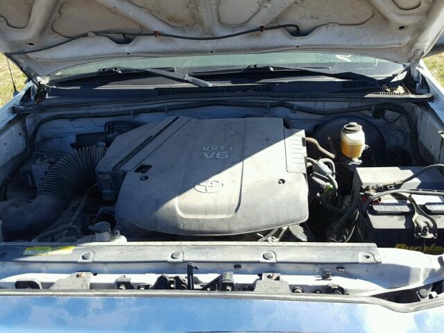 5TEJU62N95Z029248 - 2005 TOYOTA TACOMA WHITE photo 7