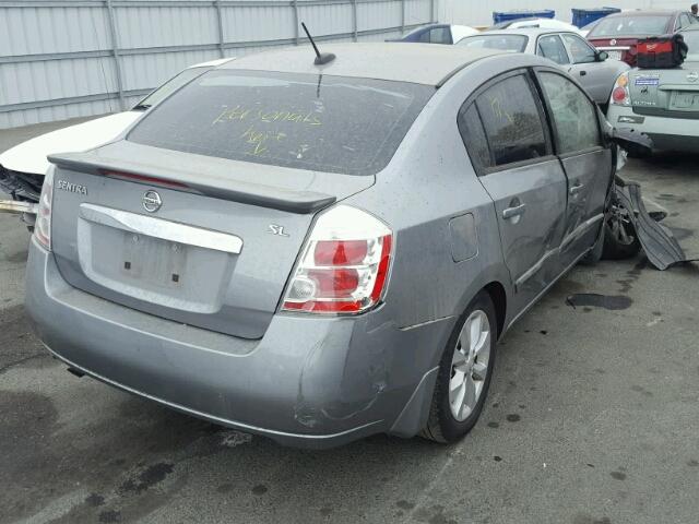 3N1AB6AP9BL712528 - 2011 NISSAN SENTRA 2.0 GRAY photo 4