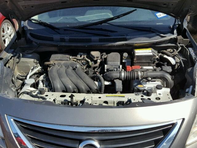 3N1CN7AP2EL814716 - 2014 NISSAN VERSA GRAY photo 7