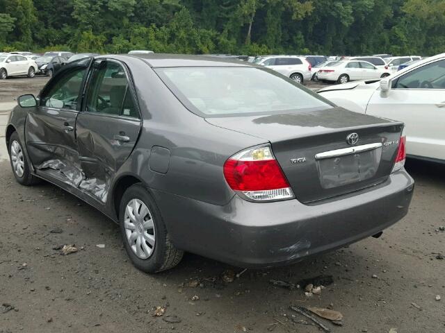 4T1BE32K25U542240 - 2005 TOYOTA CAMRY LE 灰色 照片 3