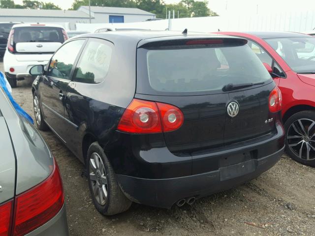 WVWAB71K98W258534 - 2008 VOLKSWAGEN RABBIT BLACK photo 3