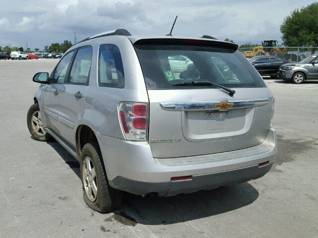 2CNDL23F386052399 - 2008 CHEVROLET EQUINOX SILVER photo 3