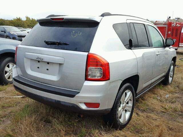 1C4NJCBBXDD235121 - 2013 JEEP COMPASS SP SILVER photo 4