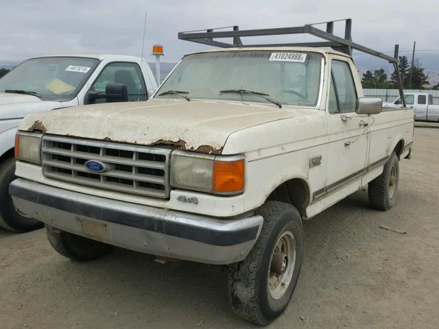 1FTEF26N0HPA33134 - 1987 FORD F250 WHITE photo 2