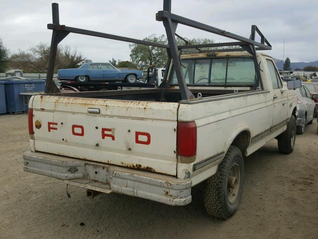 1FTEF26N0HPA33134 - 1987 FORD F250 WHITE photo 4