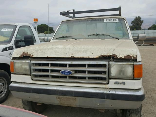 1FTEF26N0HPA33134 - 1987 FORD F250 WHITE photo 9